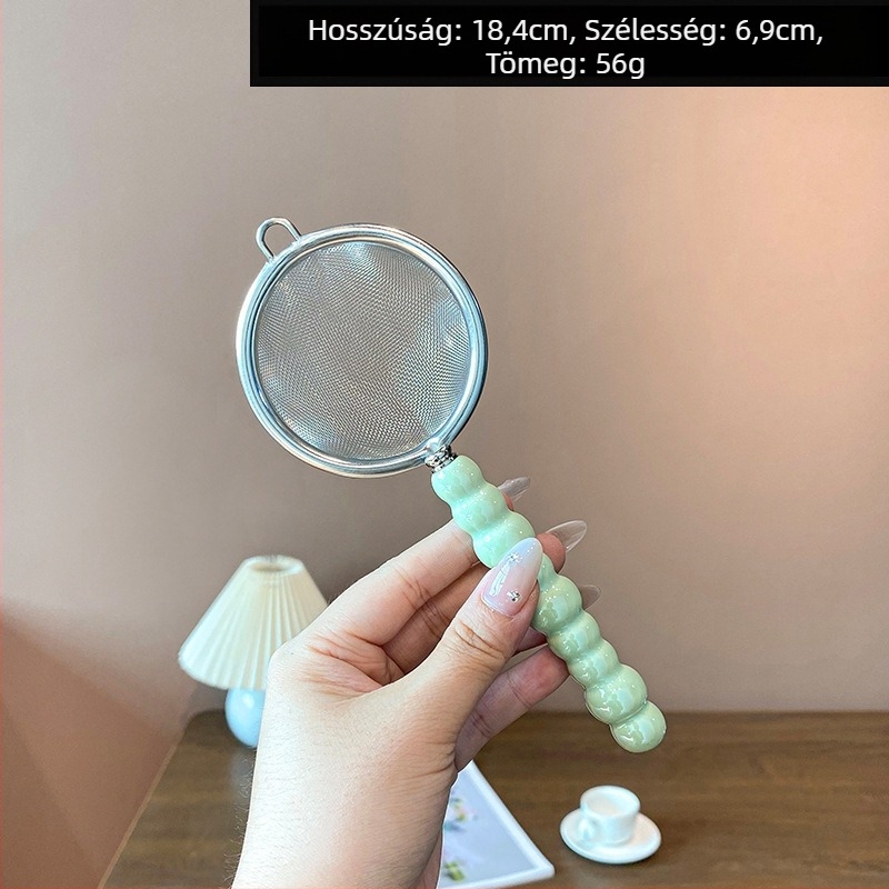 Mochase 304 rozsdamentes acél hálószűrő - koreai stílus, csúszásmentes, egy kampóval, testreszabható