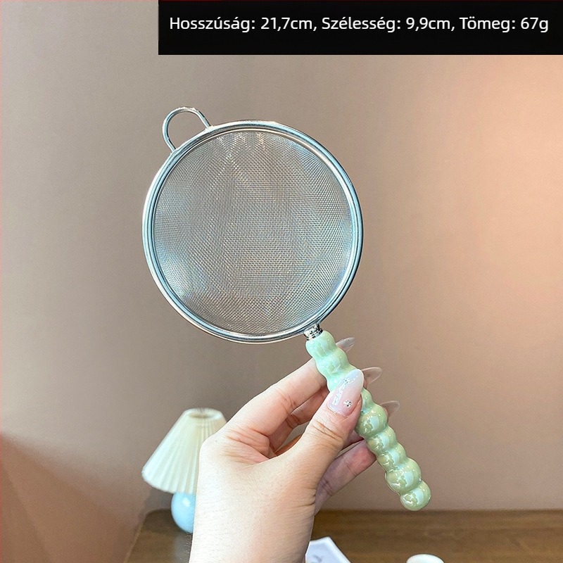 Mochase 304 rozsdamentes acél hálószűrő - koreai stílus, csúszásmentes, egy kampóval, testreszabható