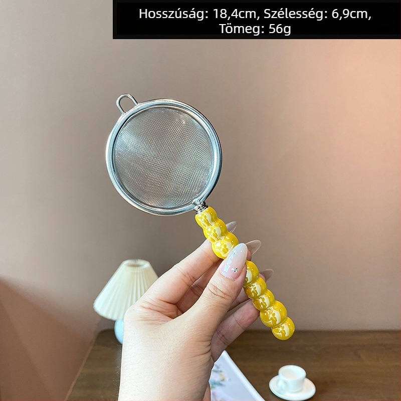 Mochase 304 rozsdamentes acél hálószűrő - koreai stílus, csúszásmentes, egy kampóval, testreszabható