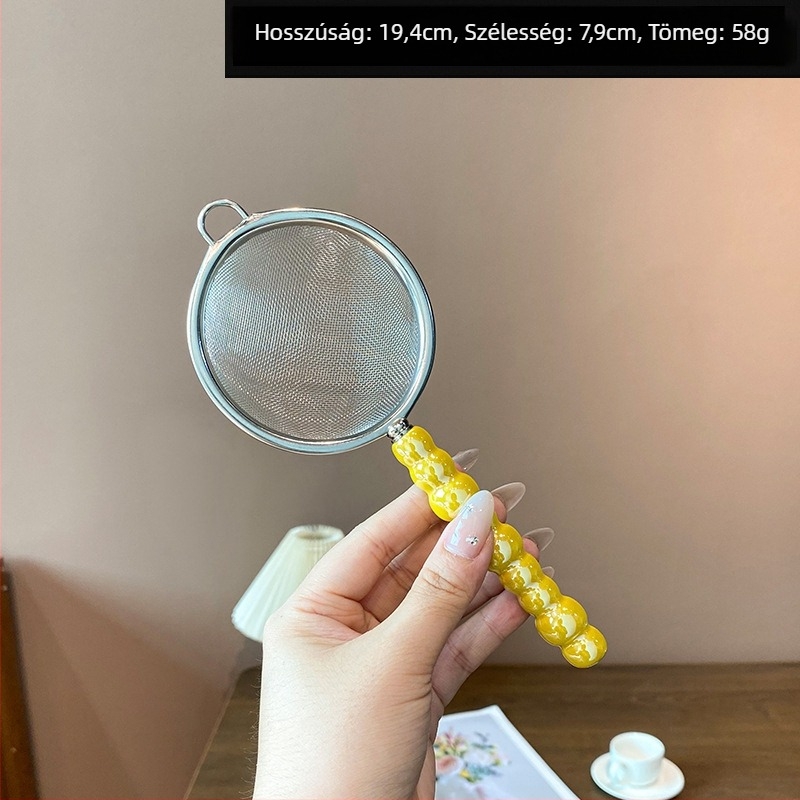 Mochase 304 rozsdamentes acél hálószűrő - koreai stílus, csúszásmentes, egy kampóval, testreszabható