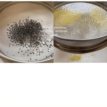 Rozsdamentes acélból készült liszt-, rizs- és szezámszit, ultra fin sütéshez – otthoni használatra