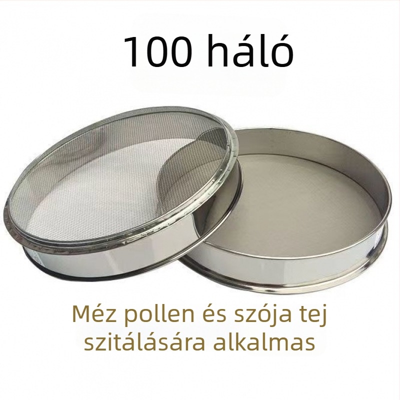 Rozsdamentes acélból készült liszt-, rizs- és szezámszit, ultra fin sütéshez – otthoni használatra