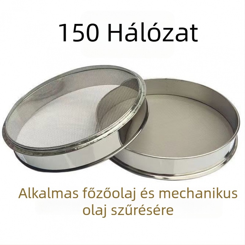 Rozsdamentes acélból készült liszt-, rizs- és szezámszit, ultra fin sütéshez – otthoni használatra