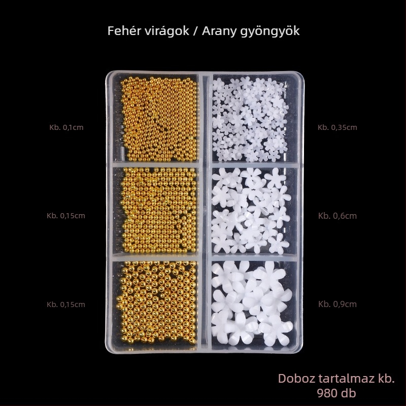 Poshman Princess Series körömdíszítő kristályok, Flat Bottom Drill, Bow & Butterfly minták, Édes stílus