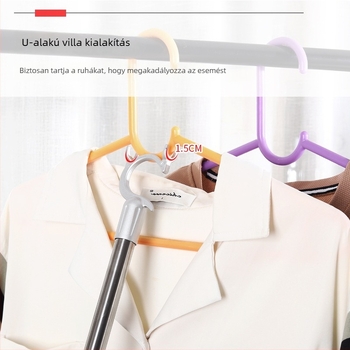 Ruhaszárító villa rozsdamentes acélból és műanyagból - erkélyen történő szárításra, könnyű luxus stílus, Guanya Chengli