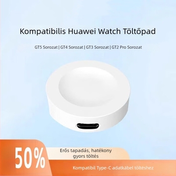 Huawei Watch mágneses töltőállvány – Type-C interfész, Kompatibil GT4/GT5/GT3/GT2 Pro, Modell 02