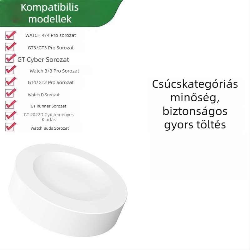 Huawei Watch mágneses töltőállvány – Type-C interfész, Kompatibil GT4/GT5/GT3/GT2 Pro, Modell 02