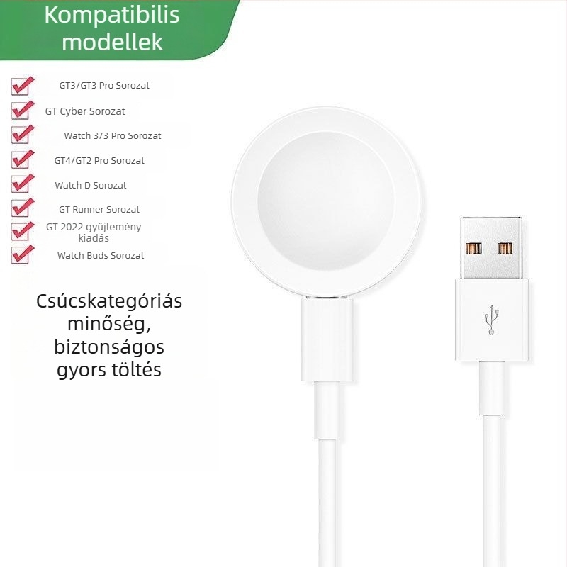 Huawei Watch mágneses töltőállvány – Type-C interfész, Kompatibil GT4/GT5/GT3/GT2 Pro, Modell 02