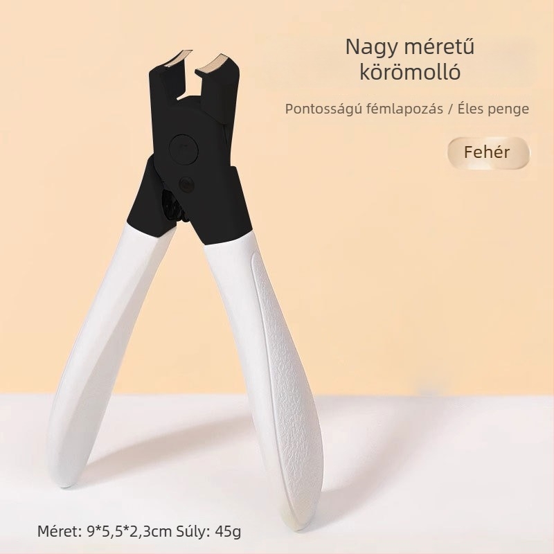 Körömvágó olló anti-splash dizájnnal, sascsőr alakú állkapcsokkal és hegyes orral, háztartási használatra