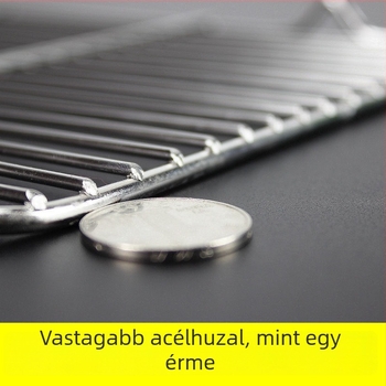 Négyzet alakú összecsukható grillrács kenyérsütéshez