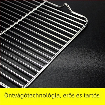 Négyzet alakú összecsukható grillrács kenyérsütéshez