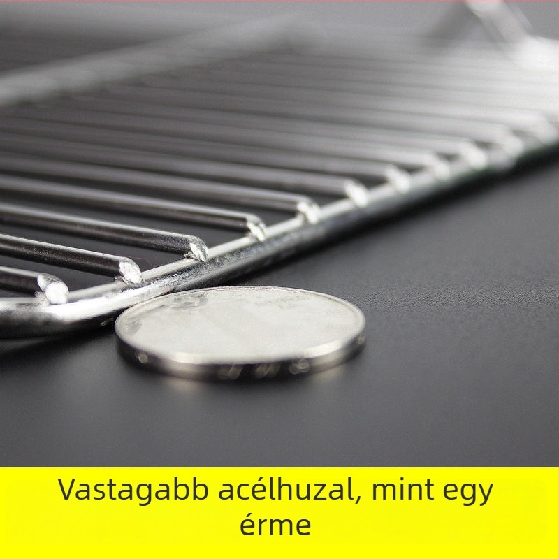 Négyzet alakú összecsukható grillrács kenyérsütéshez