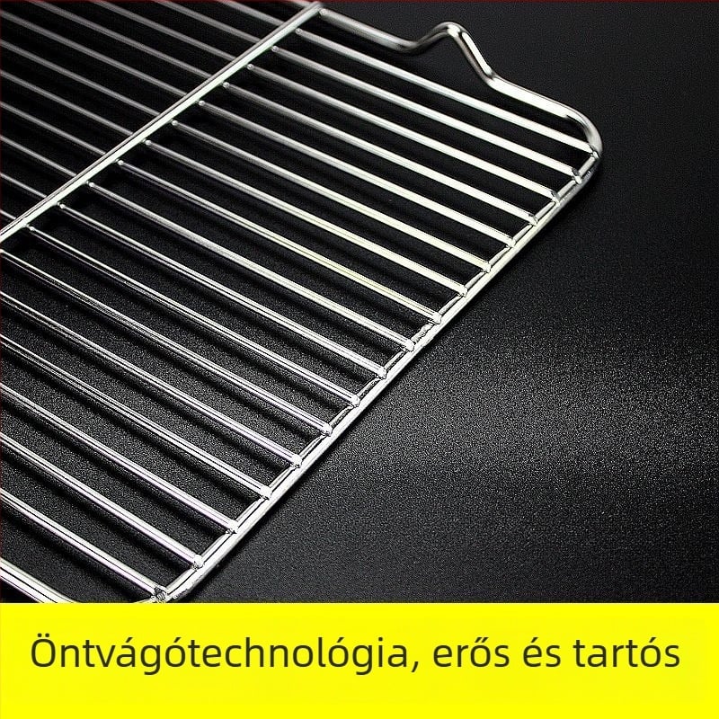 Négyzet alakú összecsukható grillrács kenyérsütéshez