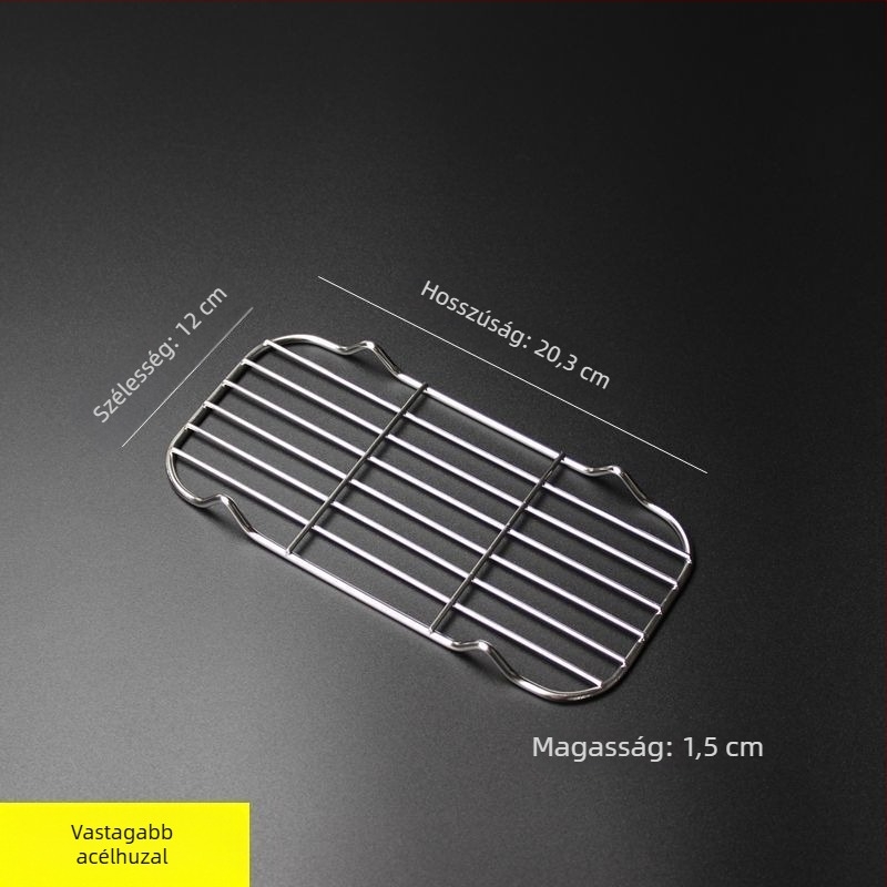 Négyzet alakú összecsukható grillrács kenyérsütéshez