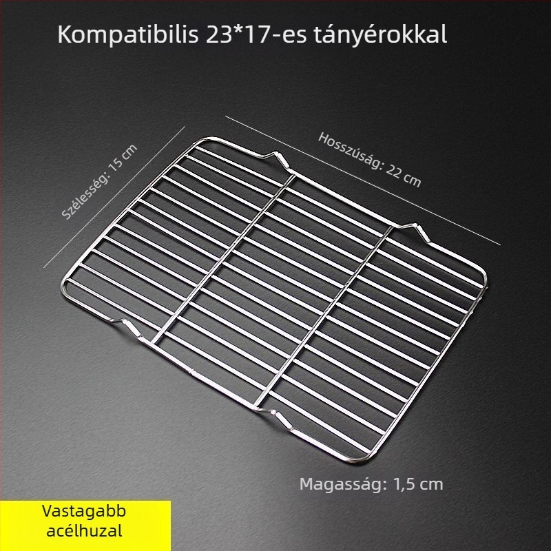 Négyzet alakú összecsukható grillrács kenyérsütéshez