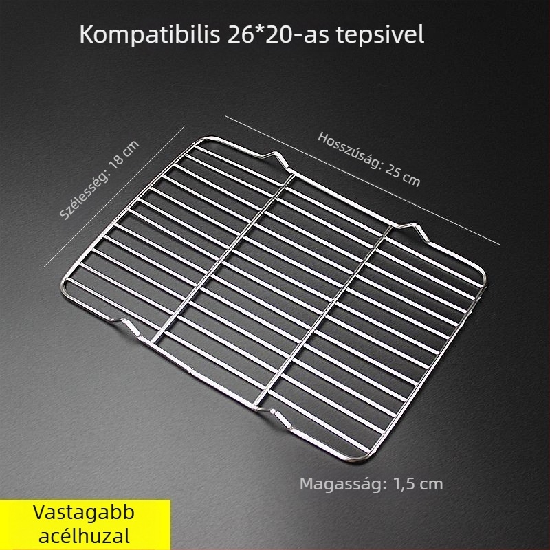 Négyzet alakú összecsukható grillrács kenyérsütéshez