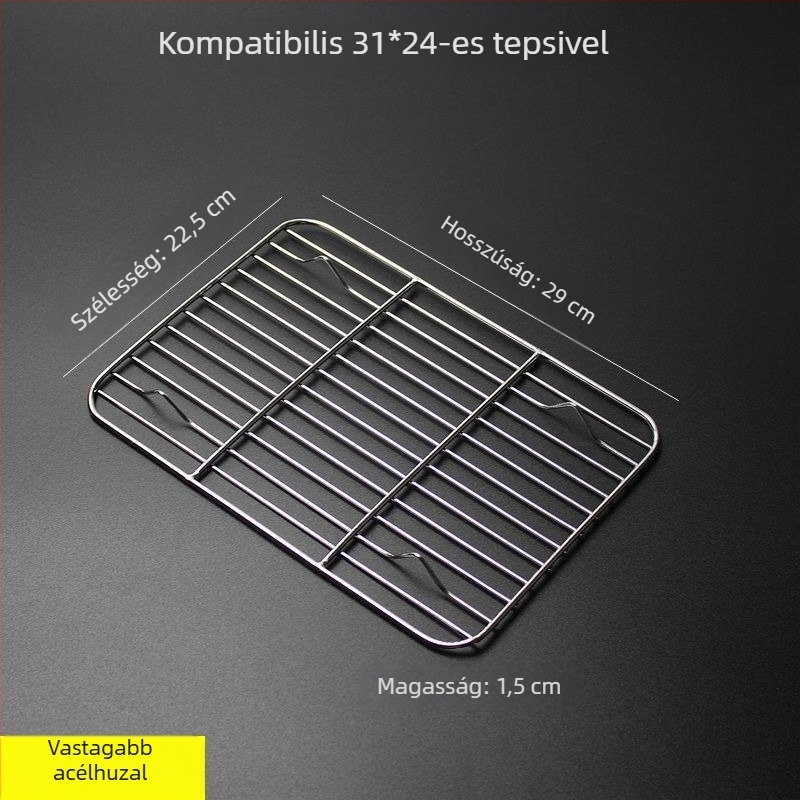 Négyzet alakú összecsukható grillrács kenyérsütéshez