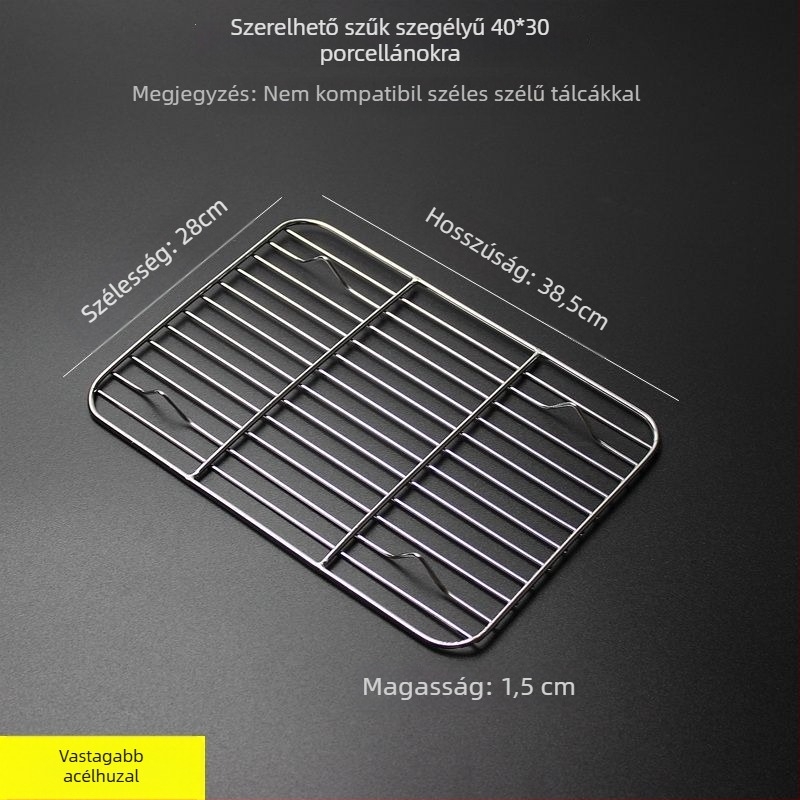 Négyzet alakú összecsukható grillrács kenyérsütéshez