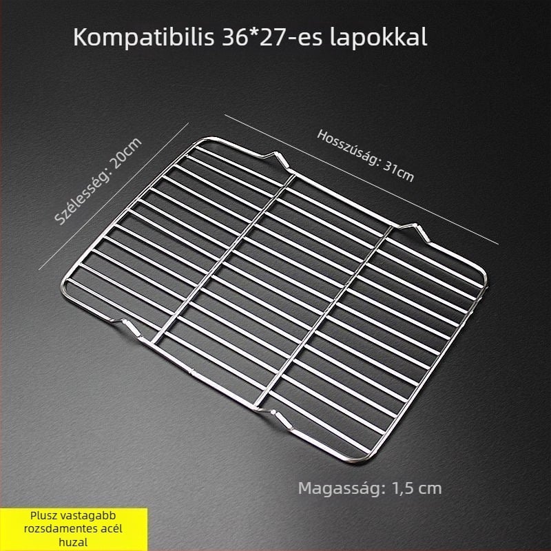 Négyzet alakú összecsukható grillrács kenyérsütéshez