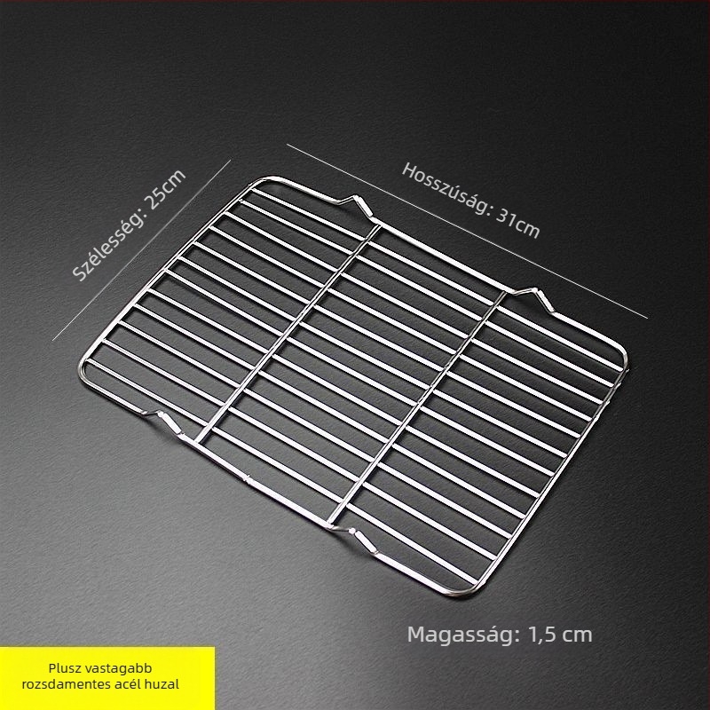 Négyzet alakú összecsukható grillrács kenyérsütéshez