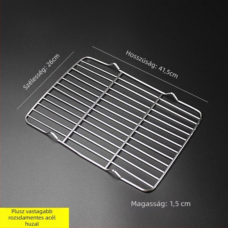 Négyzet alakú összecsukható grillrács kenyérsütéshez