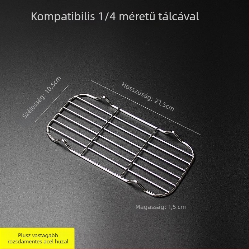 Négyzet alakú összecsukható grillrács kenyérsütéshez