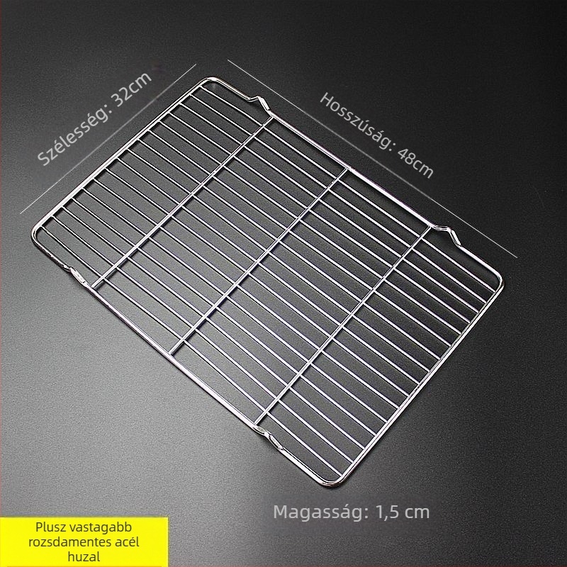 Négyzet alakú összecsukható grillrács kenyérsütéshez