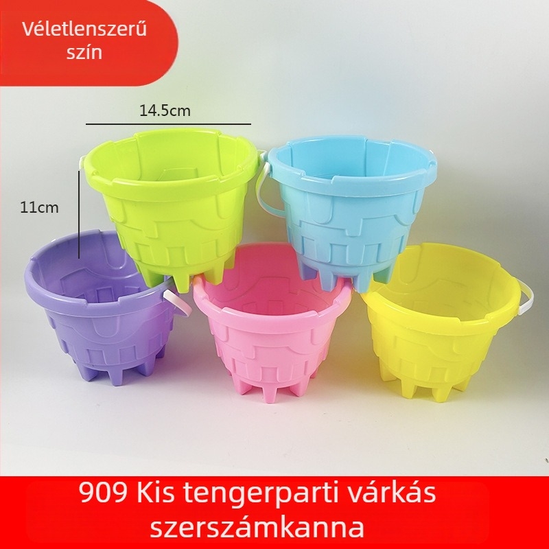 Műanyag tengerparti játék vödör homok és víz játékhoz, hal játék, 4–6 éveseknek, 3C tanúsított