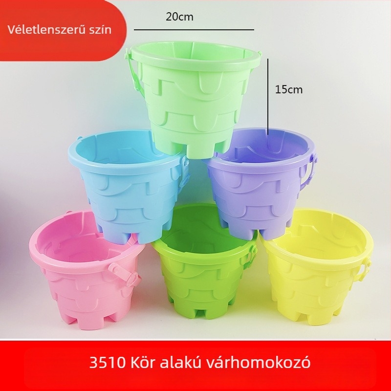Műanyag tengerparti játék vödör homok és víz játékhoz, hal játék, 4–6 éveseknek, 3C tanúsított