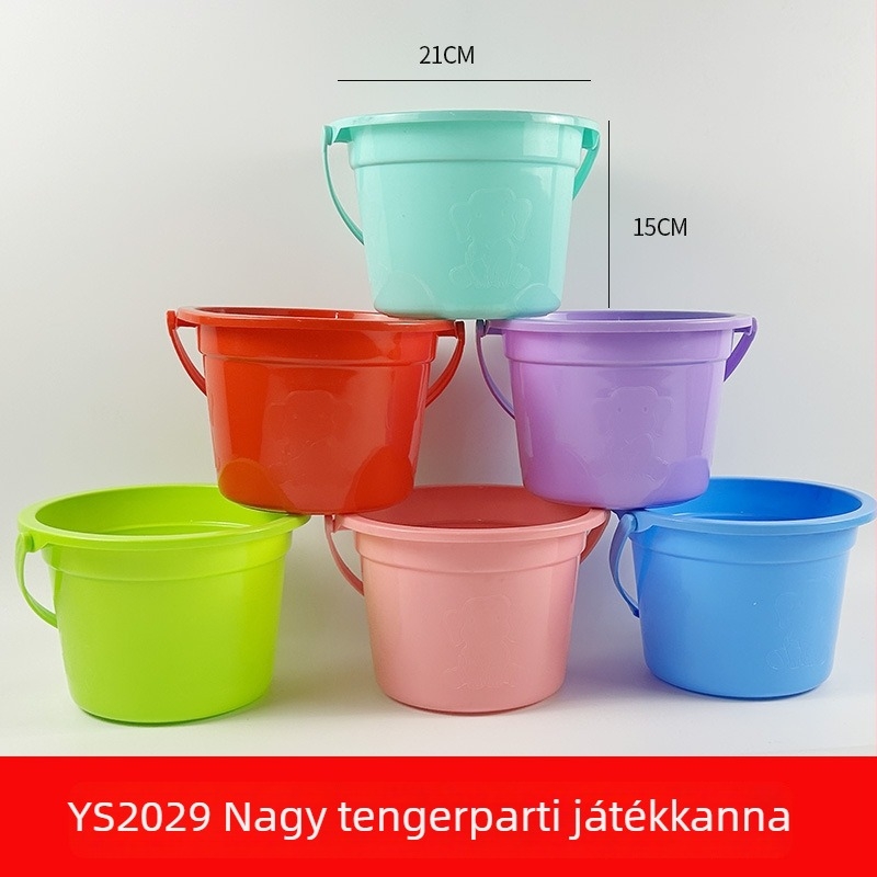 Műanyag tengerparti játék vödör homok és víz játékhoz, hal játék, 4–6 éveseknek, 3C tanúsított