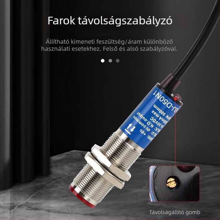 M18 lézeres érzékelő SYM18J-D50N1 diffúz infravörös fotóelektrikus kapcsoló, IP66