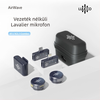 LUUCCO vezetékes lavalier mikrofon, omnidirekcionális, beépített akkumulátor, 20 Hz–20 kHz frekvencia, SNR ≥70 dB, akkumulátor-üzemidő 3–6 óra