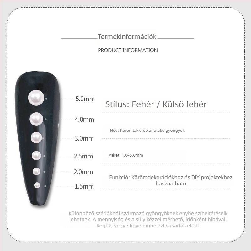 Rose forest gyöngyös műkörmös dekorációkészlet — félkör alakú, sík aljú gyöngyök; Anyagok: műanyag, gyöngy, gyanta; Minták: virág, szerelem, vízcsepp