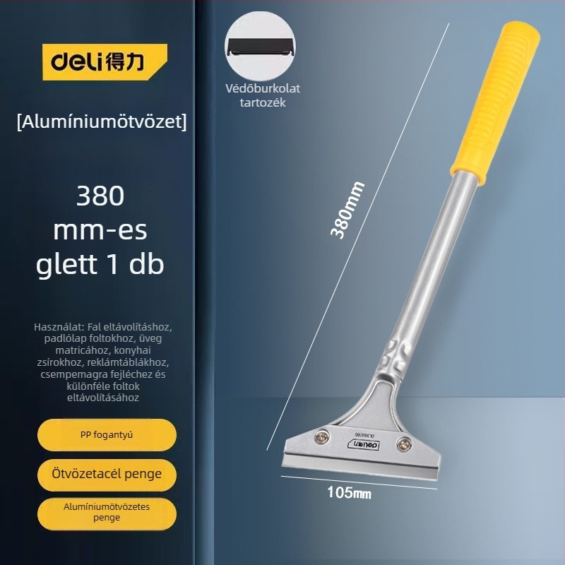 Üvegkaparó penge kiterjesztett ütő éllel a varratok befejezésére és ragasztó eltávolítására; modell: Ügyfélszolgálat; Márka: Egyéb