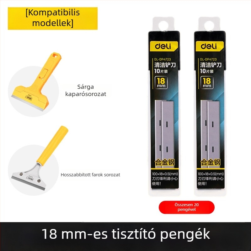 Üvegkaparó penge kiterjesztett ütő éllel a varratok befejezésére és ragasztó eltávolítására; modell: Ügyfélszolgálat; Márka: Egyéb