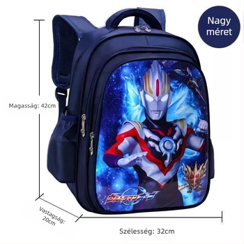 Unisex általános iskolai hátizsák, anime mintával, Oxford anyag, lélegző, vízálló, kopásálló