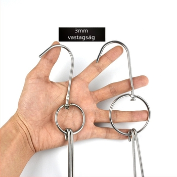 Rozsdamentes acél grillnyársak szabálytalan kialakítással és dupla kampókkal, Rongyang márka