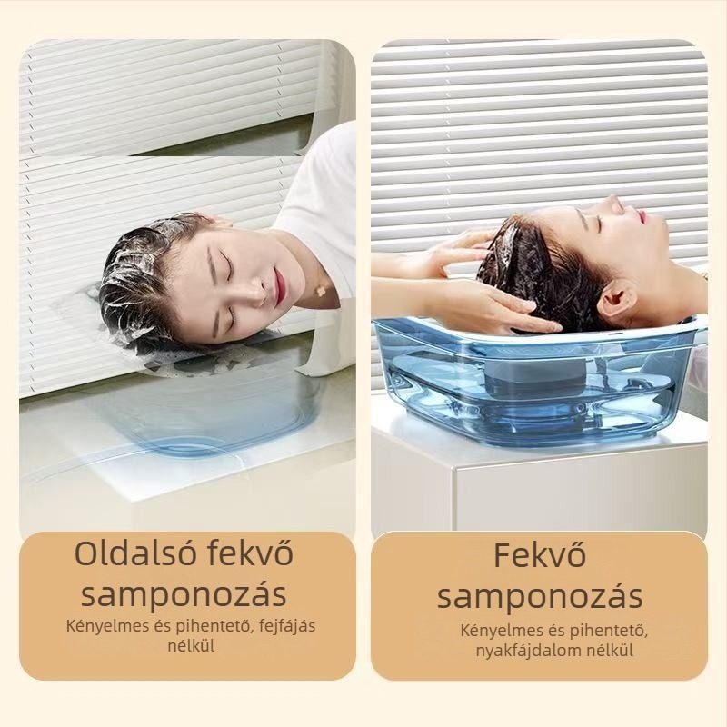 Otthoni lapos fekvésű samponmedence műanyagból — idős, terhes és ágyon ápolt betegek számára (Anyag: Műanyag; Márka: Egyéb; Specifikáció: 1)