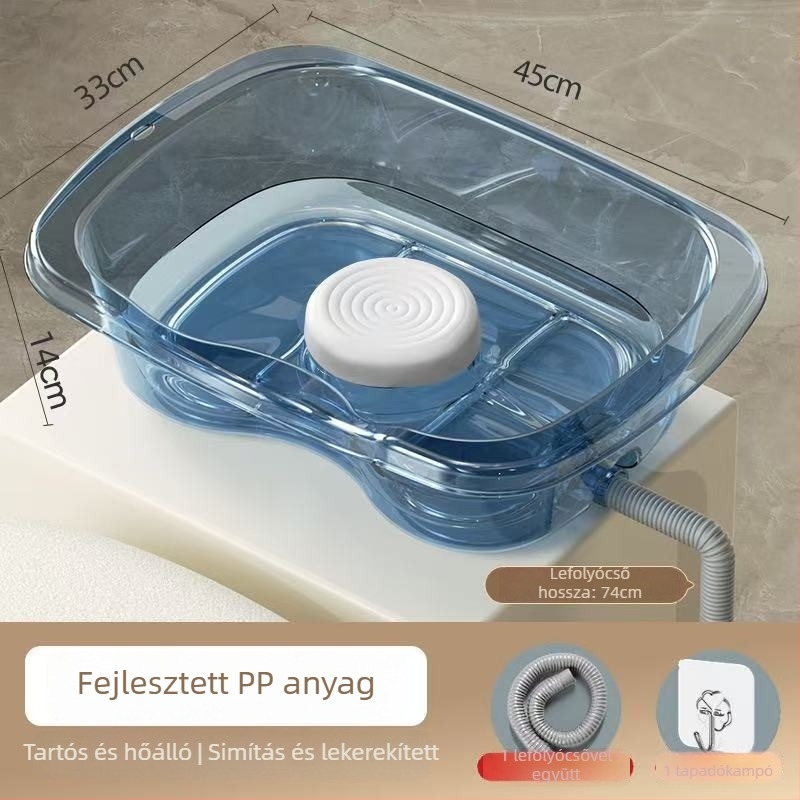 Otthoni lapos fekvésű samponmedence műanyagból — idős, terhes és ágyon ápolt betegek számára (Anyag: Műanyag; Márka: Egyéb; Specifikáció: 1)