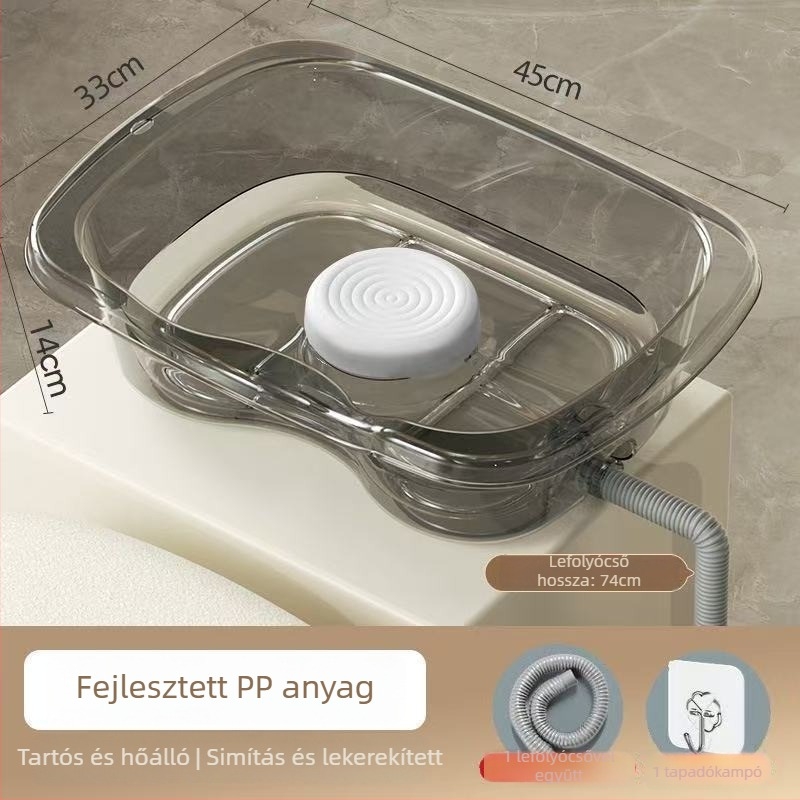 Otthoni lapos fekvésű samponmedence műanyagból — idős, terhes és ágyon ápolt betegek számára (Anyag: Műanyag; Márka: Egyéb; Specifikáció: 1)