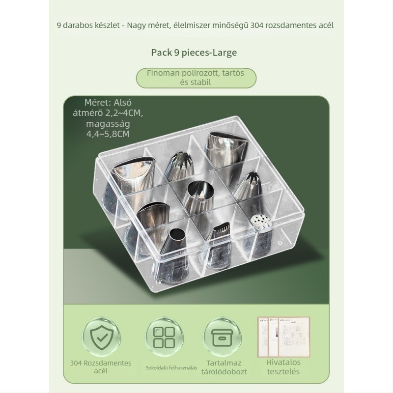 Unique szilikon díszítő eszközök készlet nyomócsövekkel és süteményformákkal, modern minimalist stílusban, 2023-ban debütált