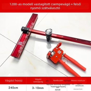 Tile Pusher: T-típusú sín toló – könnyű, többfunkciós csempevágó