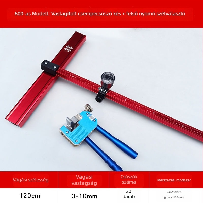 Tile Pusher: T-típusú sín toló – könnyű, többfunkciós csempevágó