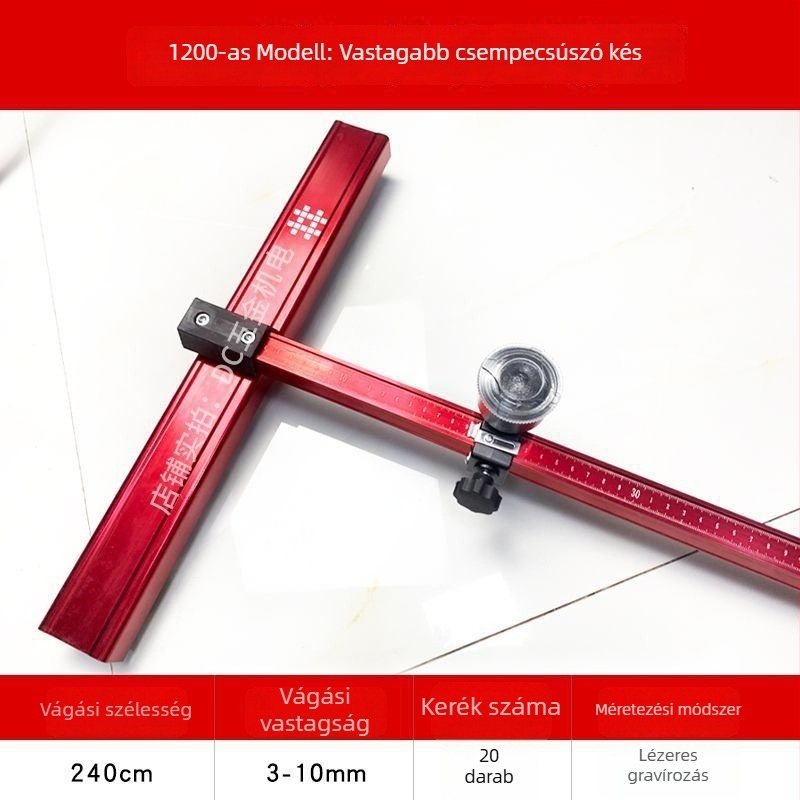 Tile Pusher: T-típusú sín toló – könnyű, többfunkciós csempevágó