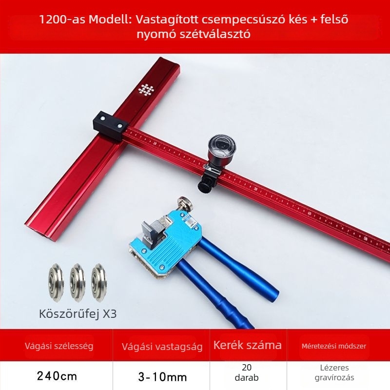 Tile Pusher: T-típusú sín toló – könnyű, többfunkciós csempevágó