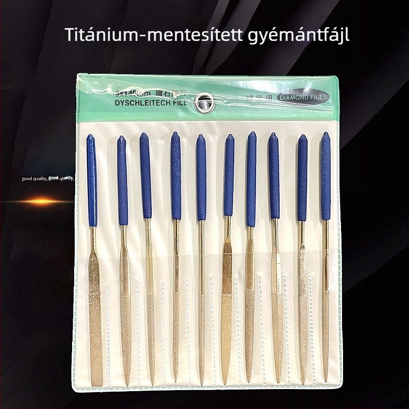 Chaohuidong elektroplált gyémánt reszelő készlet ötvözetből — üvegipari mélyfeldolgozásra, változatos formák: félkör, sík, háromszög