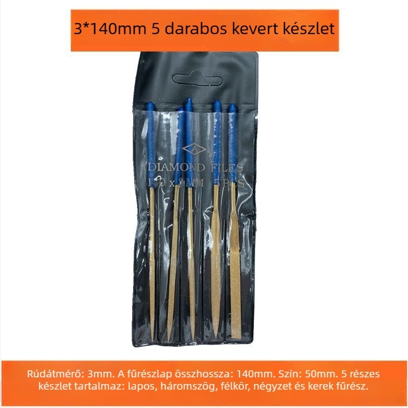 Chaohuidong elektroplált gyémánt reszelő készlet ötvözetből — üvegipari mélyfeldolgozásra, változatos formák: félkör, sík, háromszög