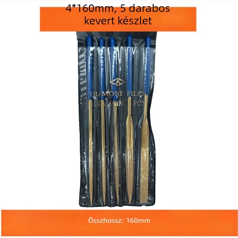 Chaohuidong elektroplált gyémánt reszelő készlet ötvözetből — üvegipari mélyfeldolgozásra, változatos formák: félkör, sík, háromszög