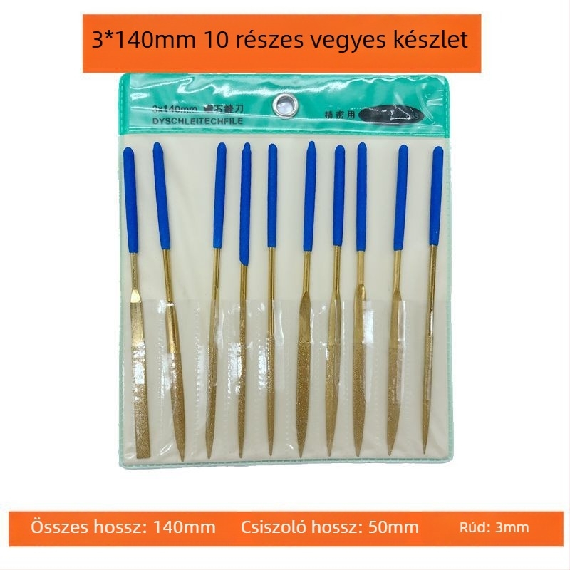 Chaohuidong elektroplált gyémánt reszelő készlet ötvözetből — üvegipari mélyfeldolgozásra, változatos formák: félkör, sík, háromszög