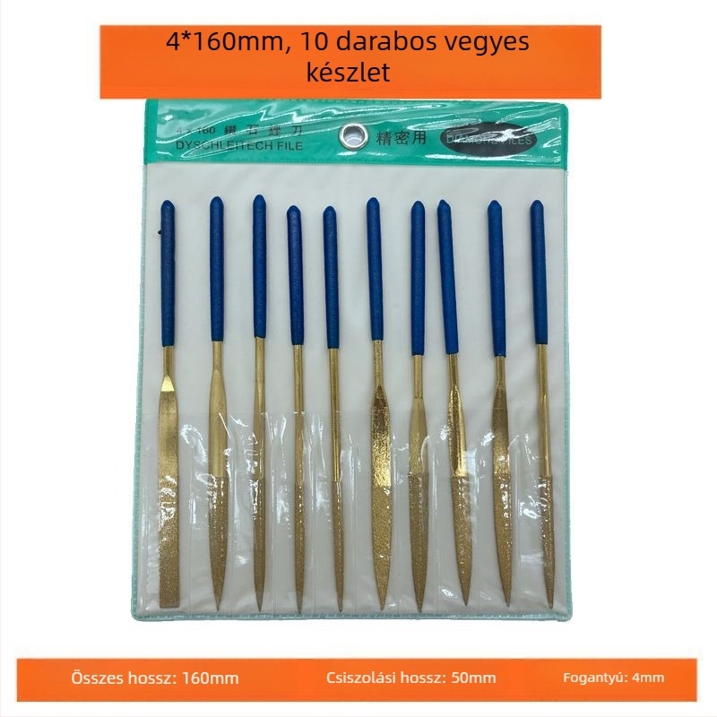 Chaohuidong elektroplált gyémánt reszelő készlet ötvözetből — üvegipari mélyfeldolgozásra, változatos formák: félkör, sík, háromszög